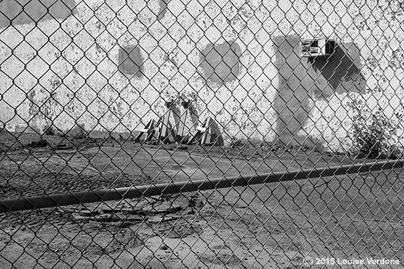Caged Vacant Lot