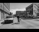 Cyclist and Mouse
