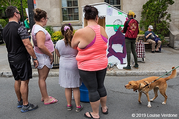 Dog at the Street Fair