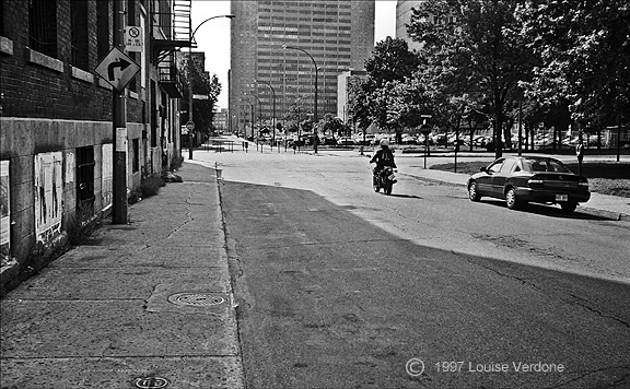 Motorcycle Rider in perspective