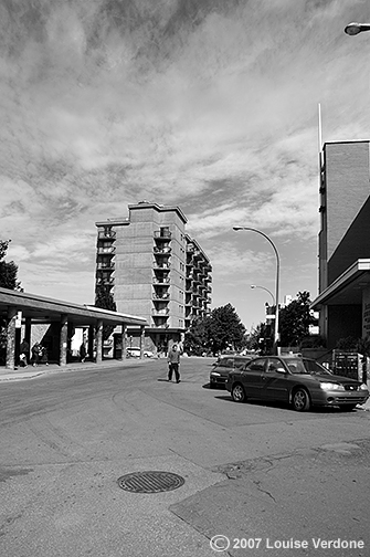 Clouds, Man and Car